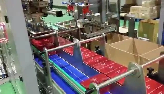 Incartonatrice automatica con sistema di presa cartoni e inserimento di divisori - Serie WKD-CZX 1