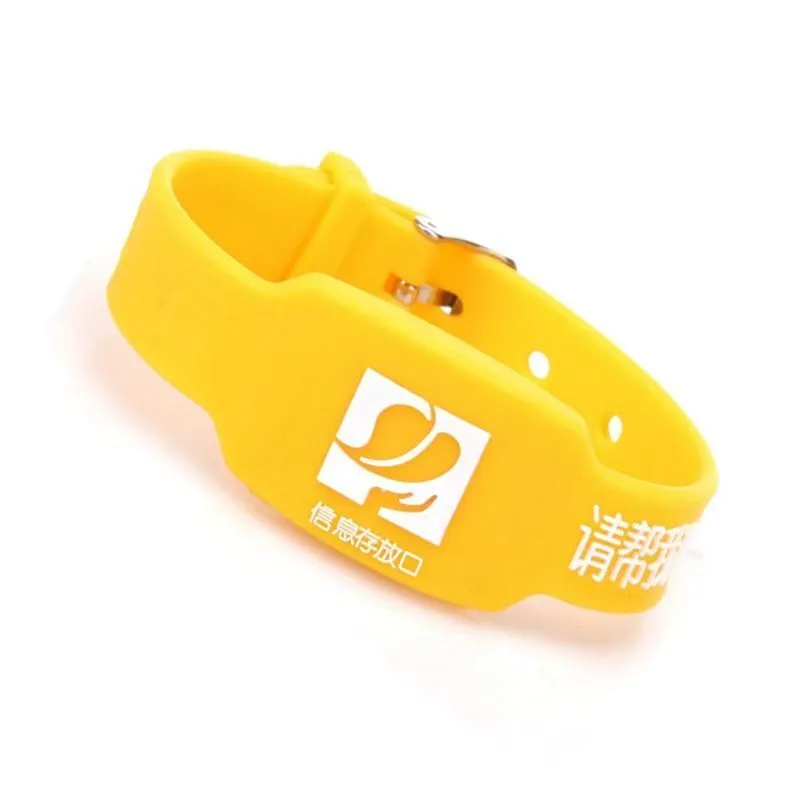 Anti-loss Silicone Wristband for the elderly and Children Adjust Anti-Lost Bracelets with Information Strorage Slot 1