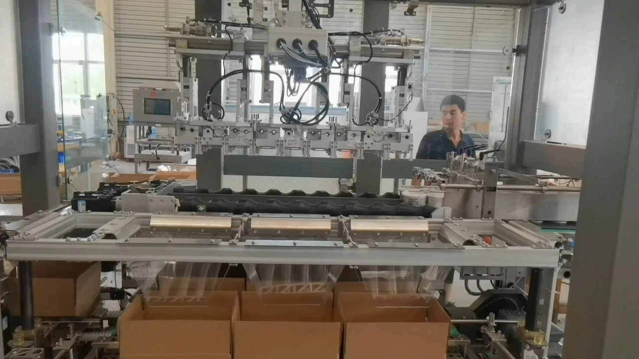 Confezionatrice automatica per vaschette di gelato - Serie WKD-CZX (a tre teste) 1