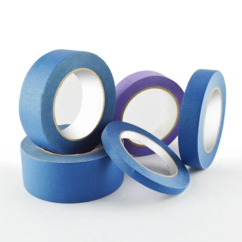 China Manufacturer Professional 24mm X 50mm Blue Green Gold 120 Degree No Residue Painter Paper Masking Tape 1