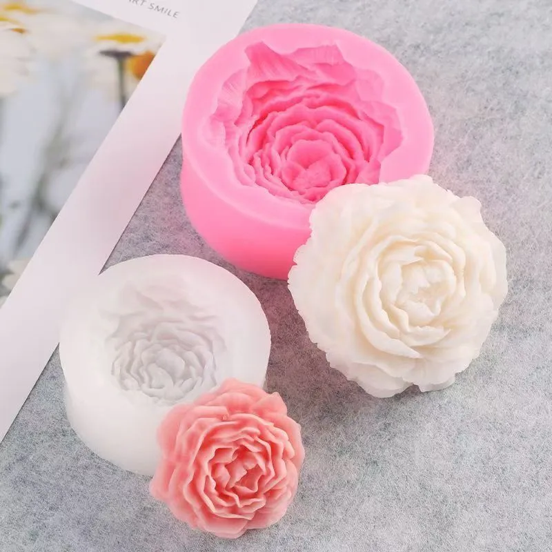 Flower Silicone Mold 3D Peony Flower Silicone Molds 1