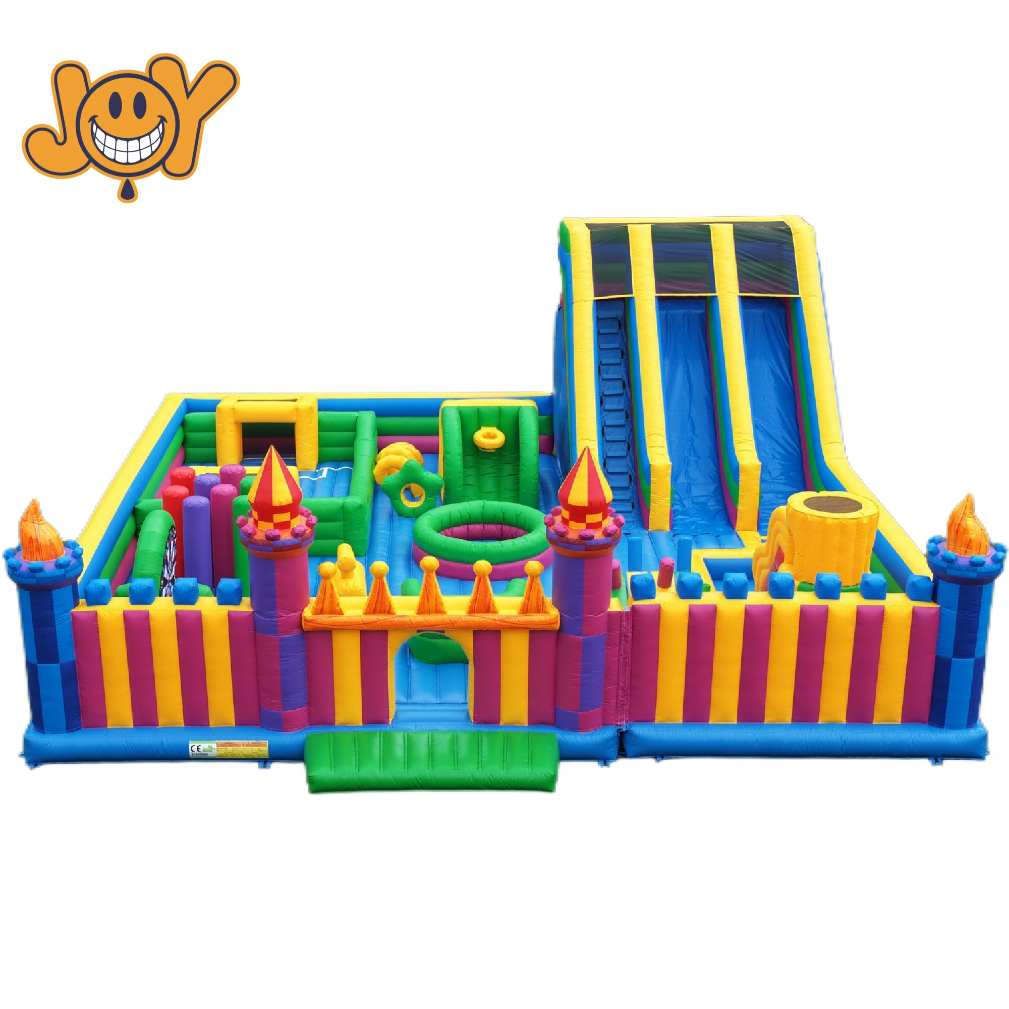 Średni dmuchany plac zabaw Funcity dla dzieci Strefa Zabawy - 15x15 metrów 1