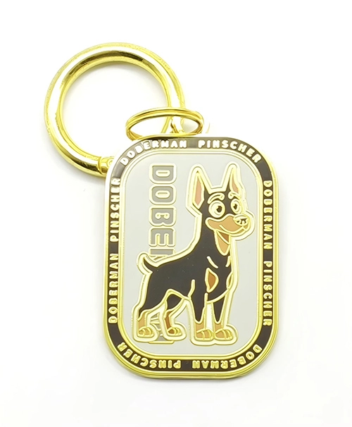 High Quality KeyChain Custom Dog Metal Keychain Keyring 1