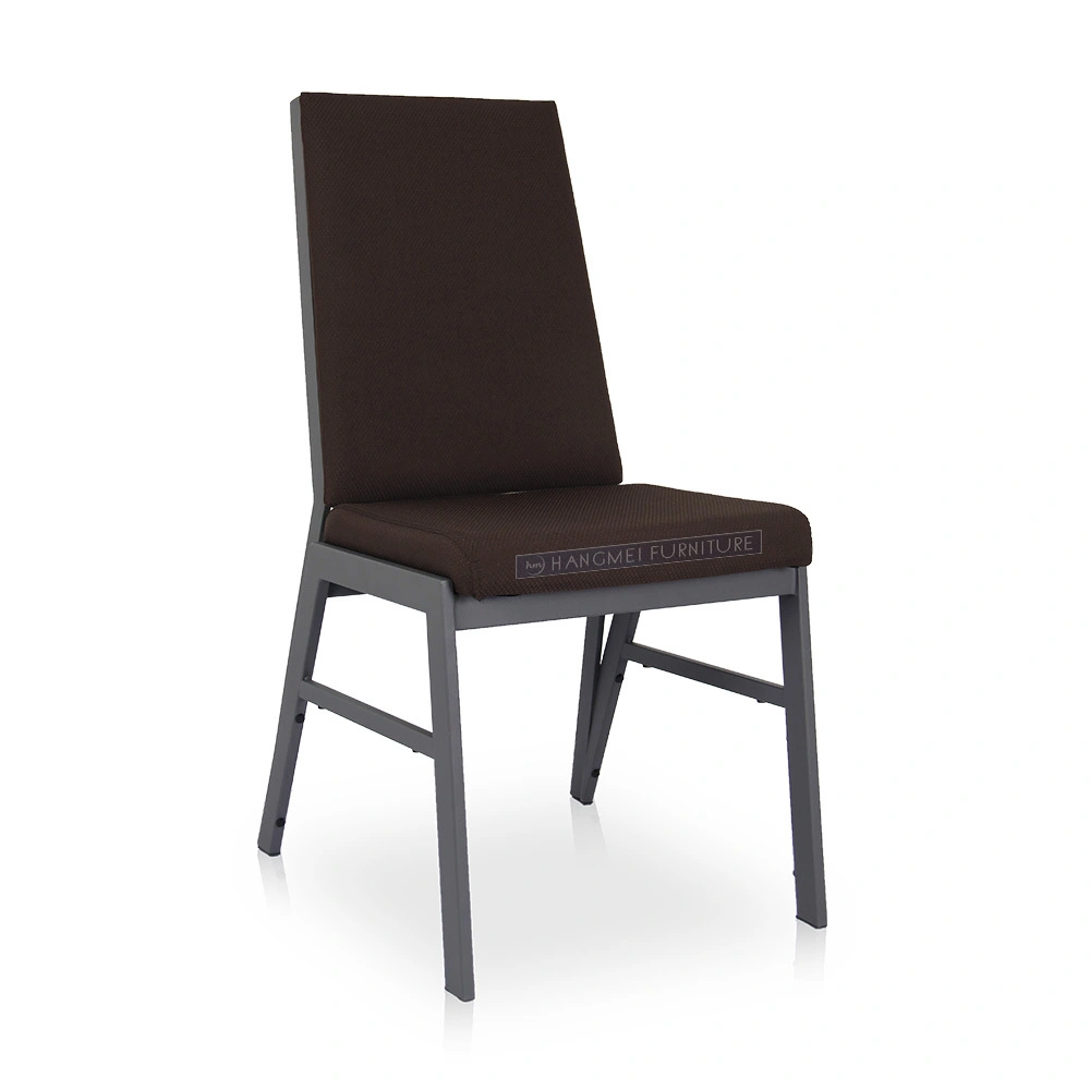 Durable Metal Steel Stackable Banqueting Chairs with Seat Cushion Modern Design for Banquet Restaurant Wedding Hotel Use 1