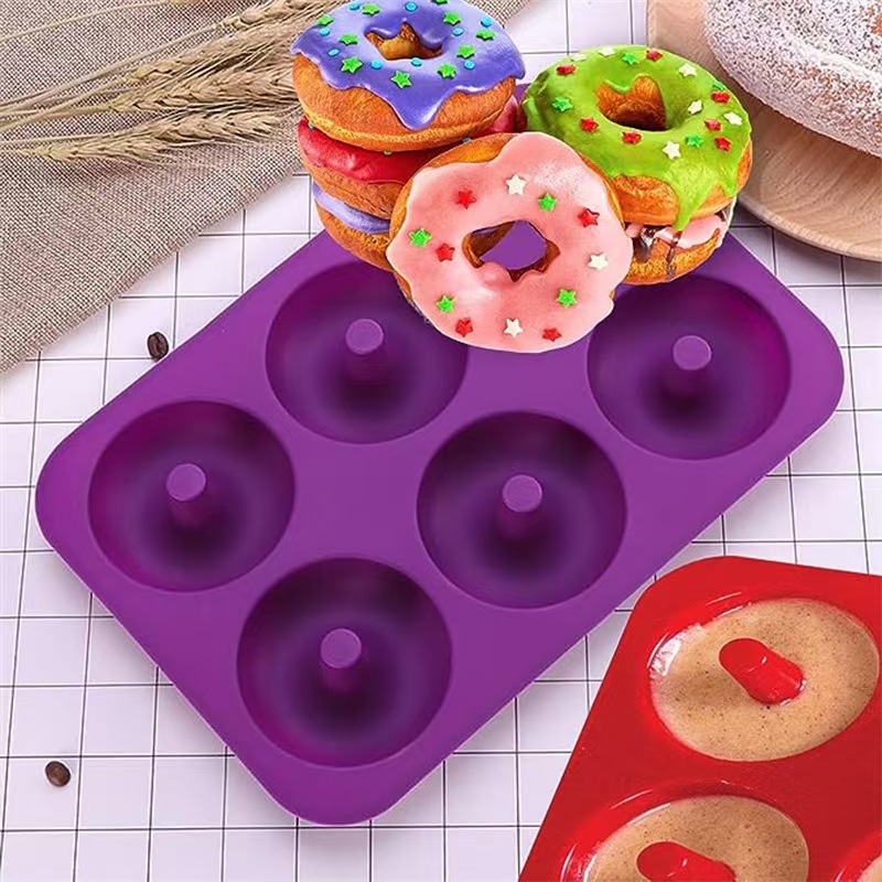 Silikon Donut Kalıbı, Gıda Sınıfı Silikon Simit Pişirme Kalıbı 5