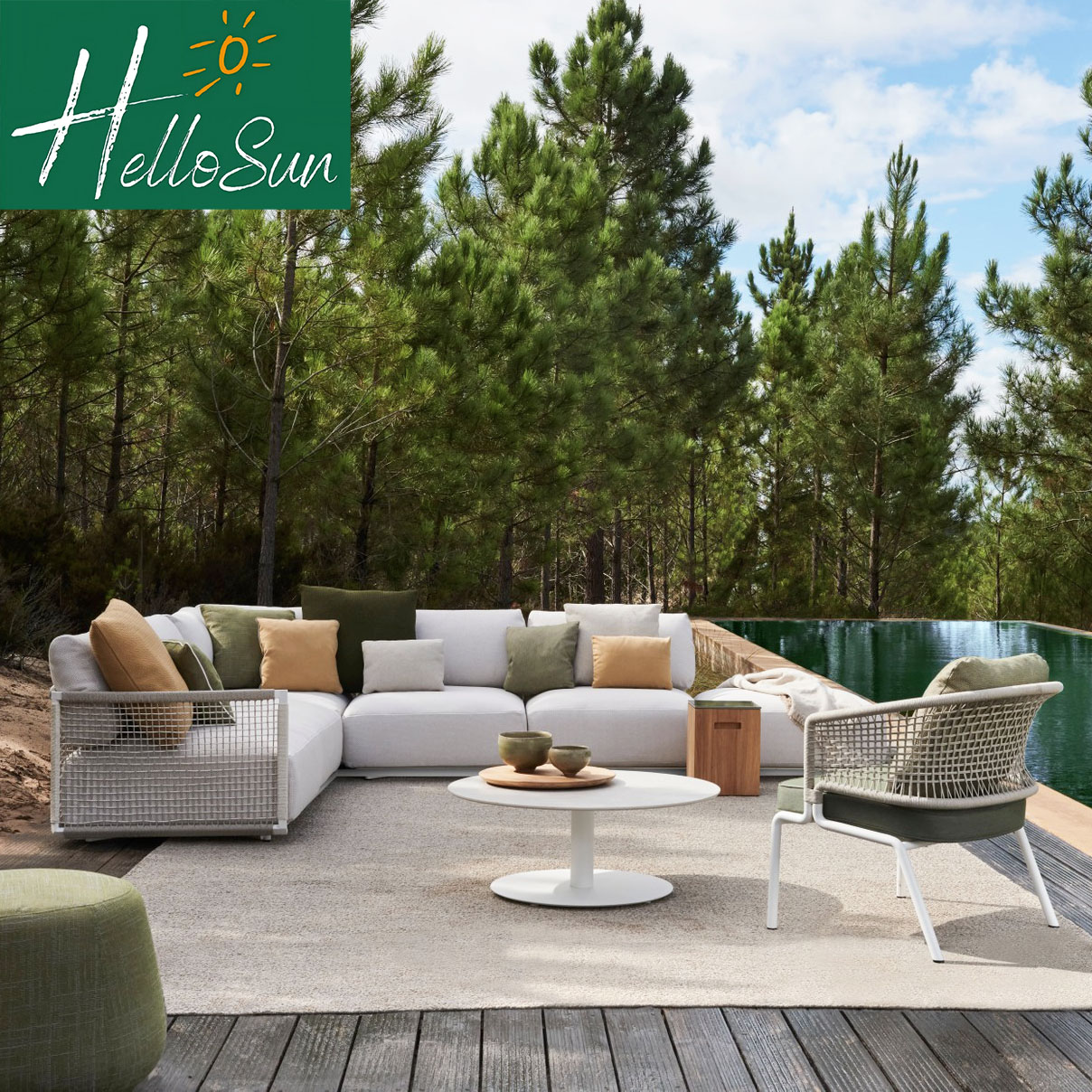 Sofa Multiple Modular Outdoor Sofa| Multiple Sizes| Customizable Seatin | HELLOSUN