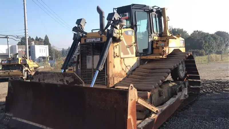 جرافة كاتربيلر D6 مستعملة، جرافة مجنزرة من طراز كاتربيلر D6، مناسبة لأعمال البناء 1