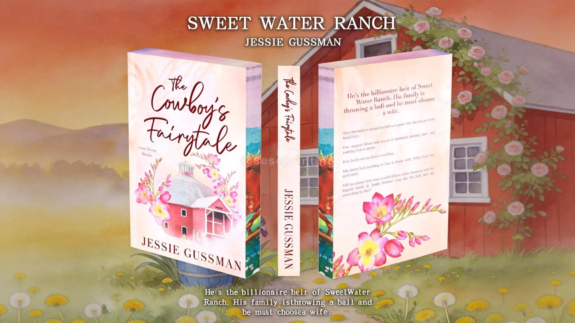 Foil Paperback Romance Book with B/W Artwork and Chapter Headers , Printed Sprayed Edges 1