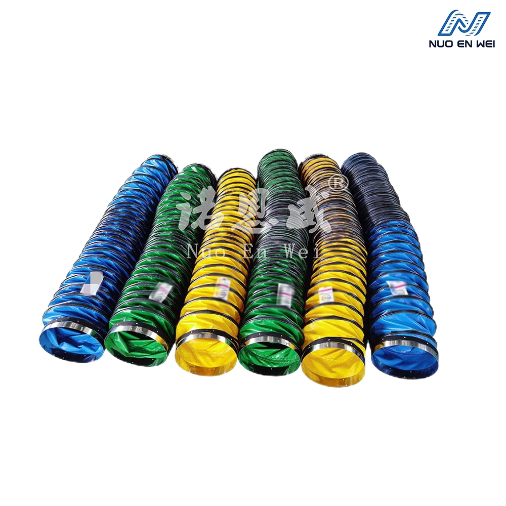 Высокотемпературный стекловолоконный воздуховод NUOENWEI | Гибкий промышленный вентиляционный шланг (-45℃ до 300℃ / 400℃ / 1200℃) 1