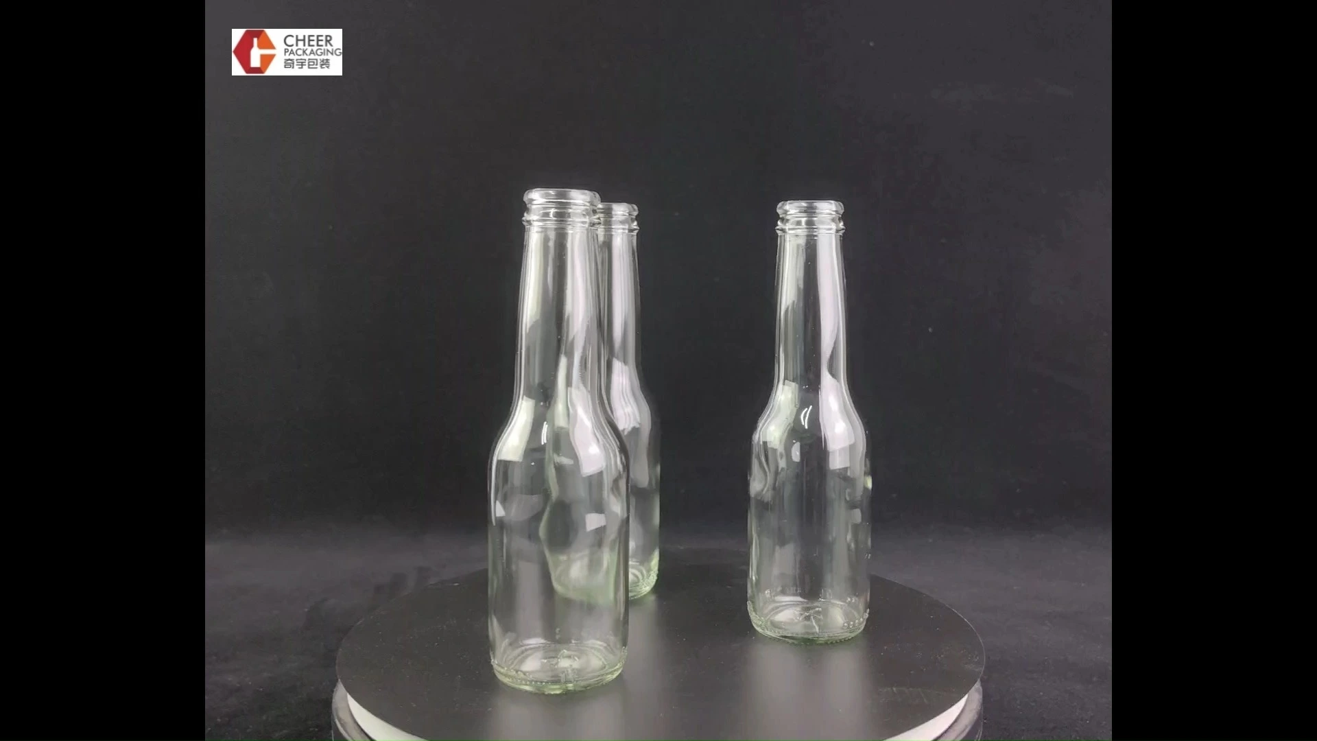 Бір рет қолданылатын шағын шыны сыра бөтелкесі 150 мл 1