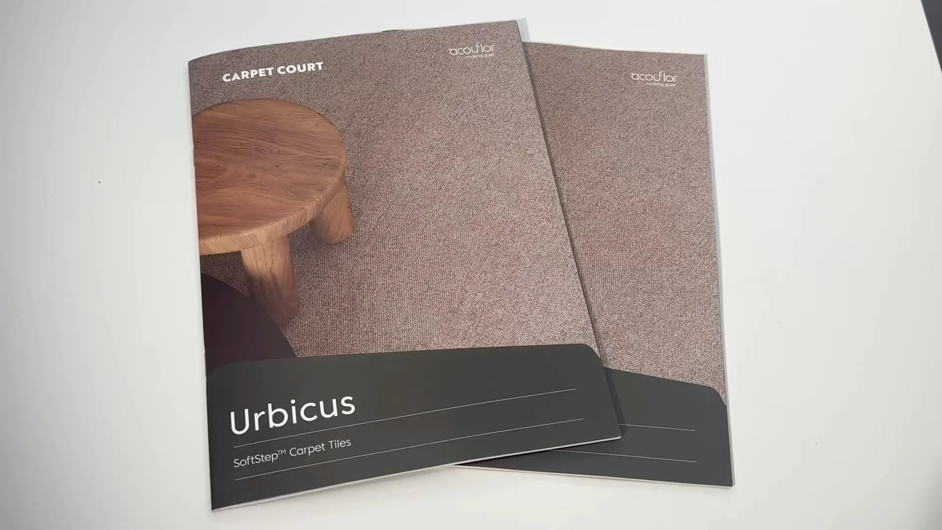 Custom Carpet Lookbook SoftStep Tile Catalog Book Printing with Scratch Resistant Matt Lamination Cover and Silk Paper Inner Pages Saddle Stitched 1