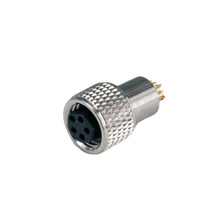 M8 5Pin Female Industrial Connector Gold-plated 2u Circular Connector  ADAMICU 1