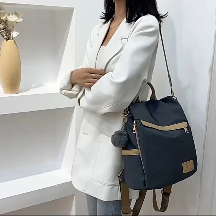 Custom Women's Backpack 2-in-1 Convertible Casual Daypack with Detachable Single Shoulder Strap 1