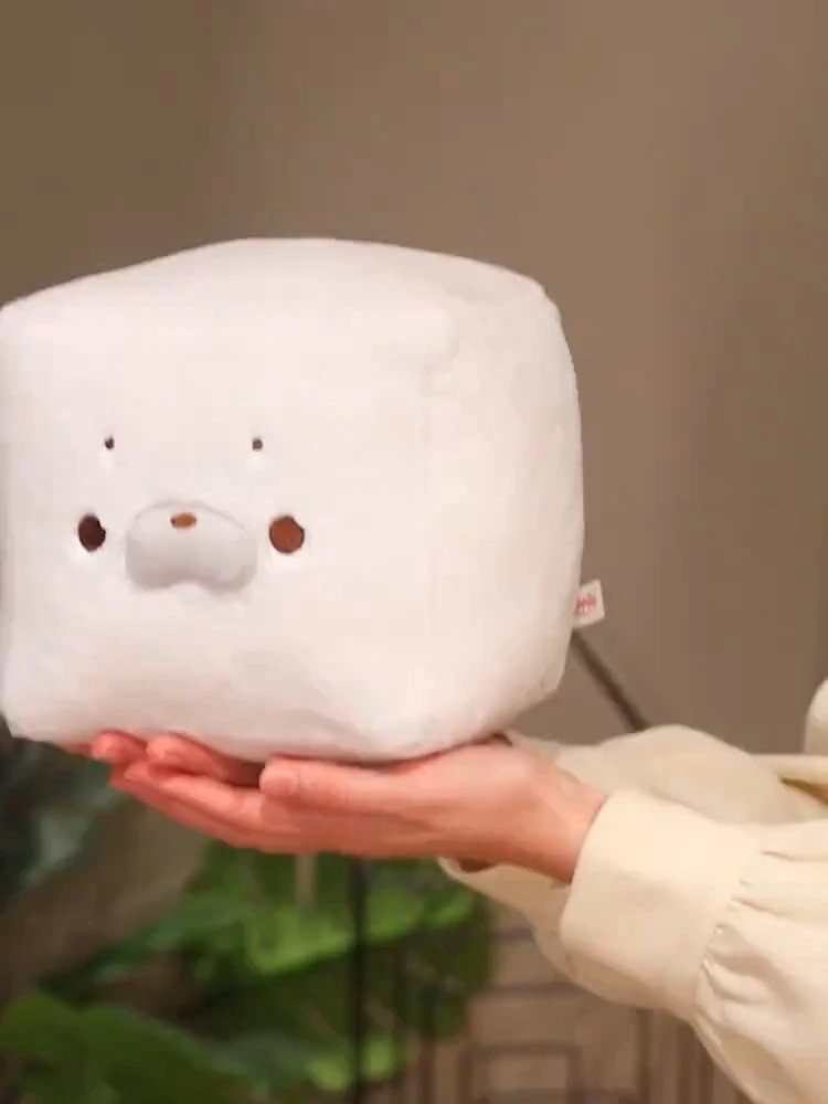 Yortoob Square Tofu Poster Plush Doll Cute For Gifts & Decoration 1