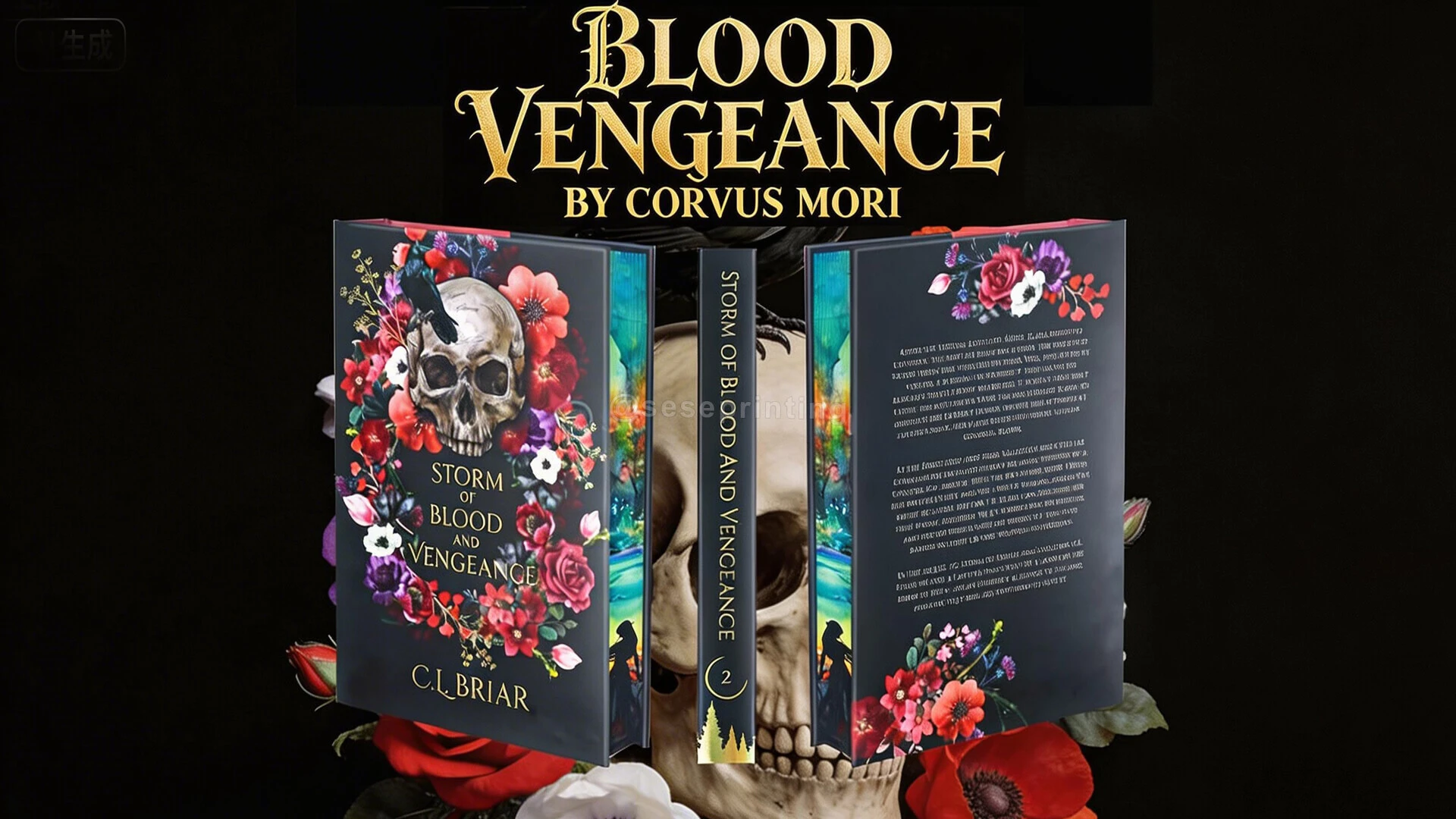 Matte Hardback Book Need Colored Endpapers, Gold Foiling Dust Jackets, and Sprayed Edges 1