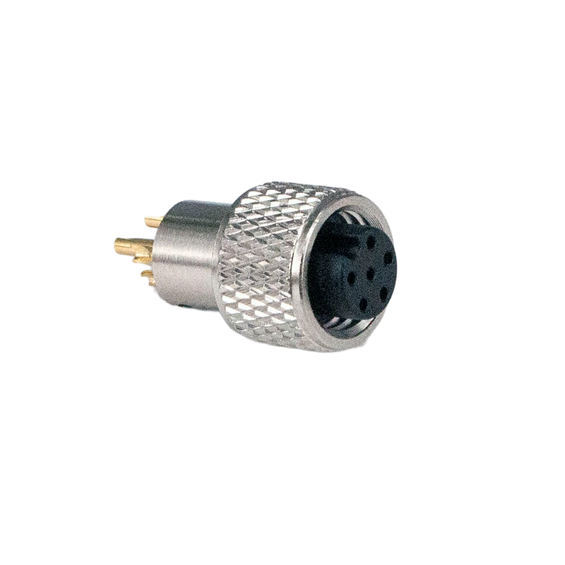 M8 6Pin Female Industrial Circular Gold-plated 2u Connector ADAMICU 1