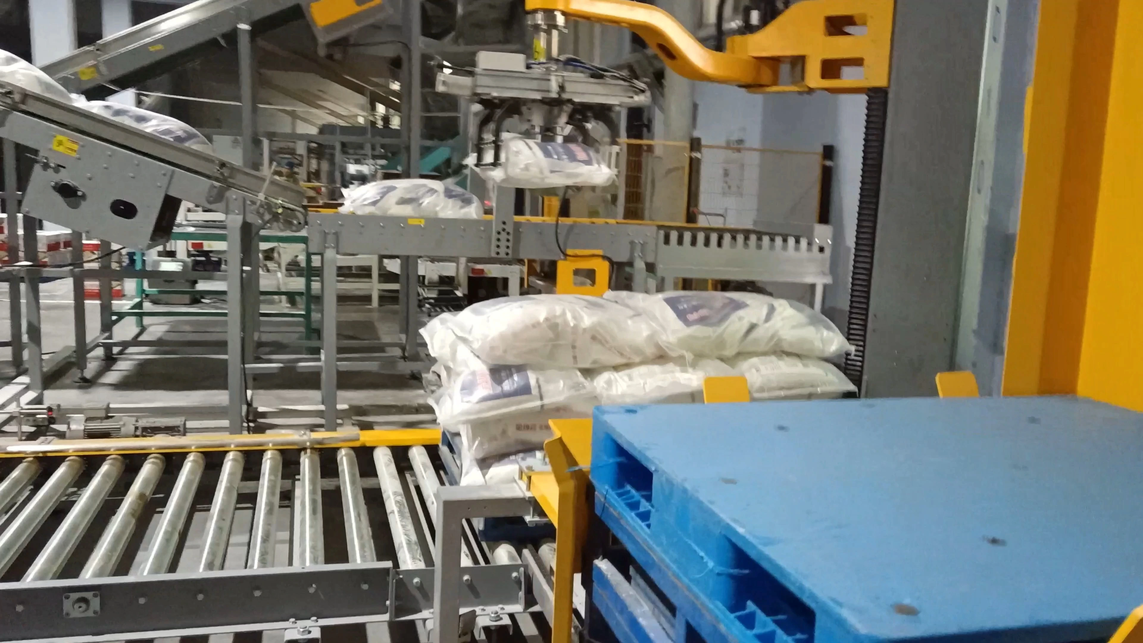 Automatic Flour Bag Single-Column Articulated Palletizer - WKD-JMD20 1