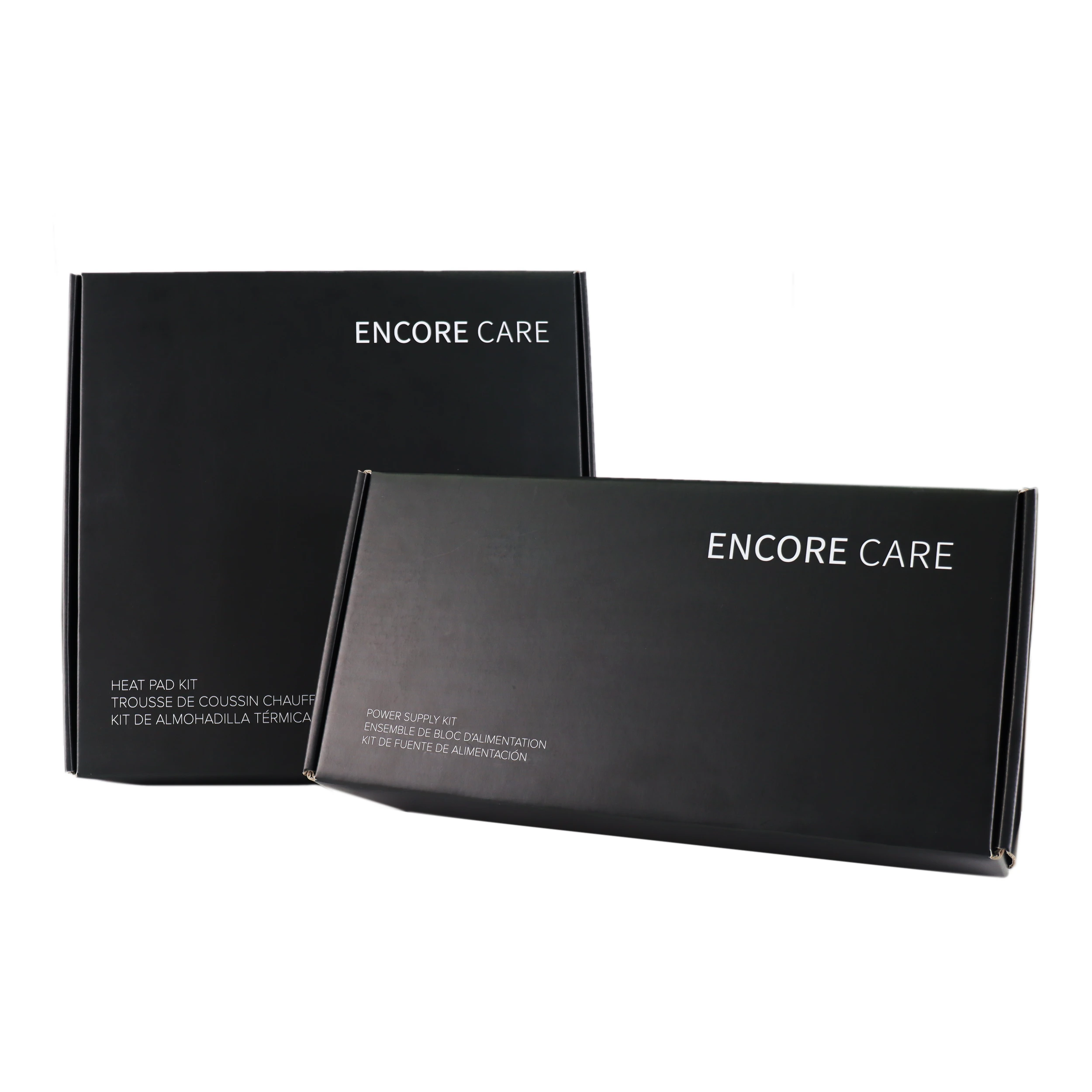 Großer schwarzer Versandkarton – Sonderfarbendruck auf Wellpappe für Kit- und Setverpackungen – Packshion-Verpackung 1