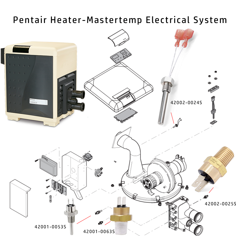 Heater Repair Kit for Pentair MasterTemp – Fix E05/E06 Errors Fast (42002-0024S / 42001-0053S / 42001-0063S / 42002-0025S) 3