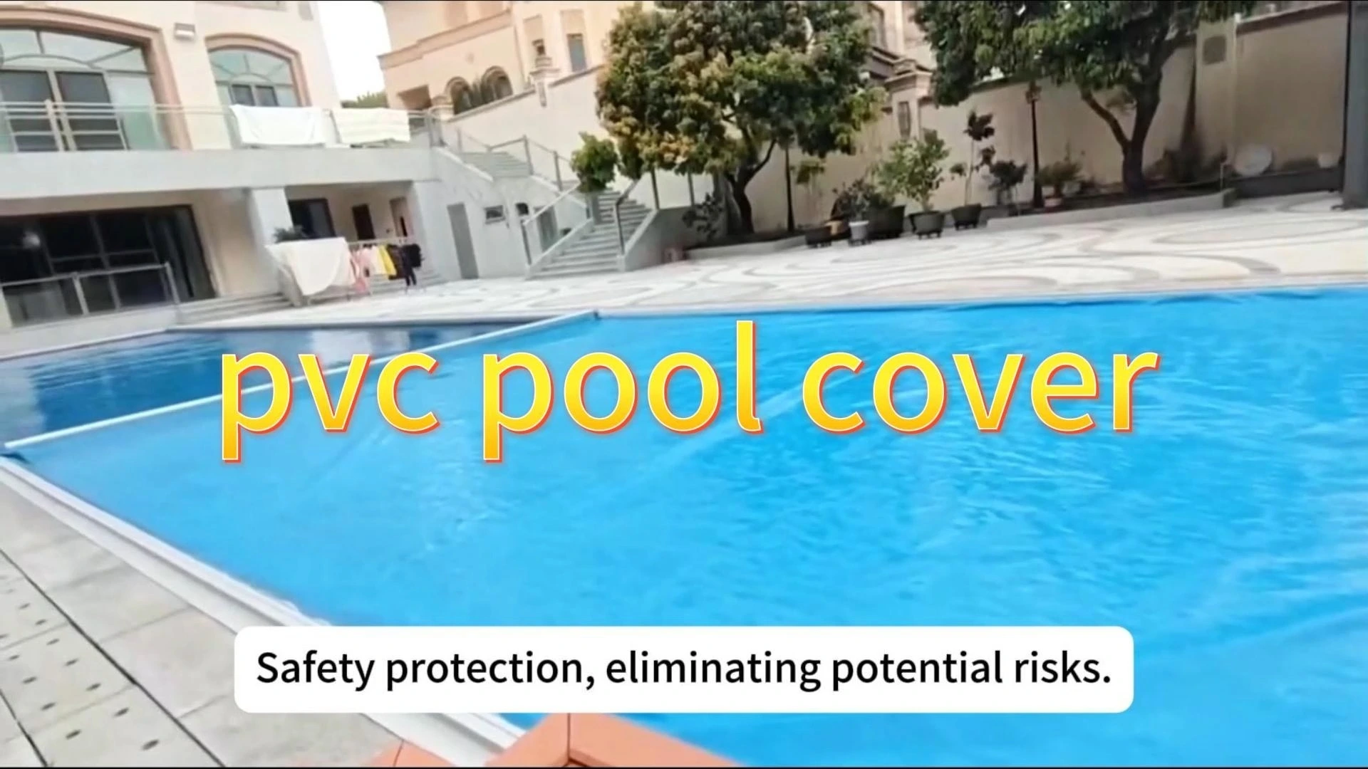 Foldable PVC Pool Cover – Compact Storage When Not in Use 1
