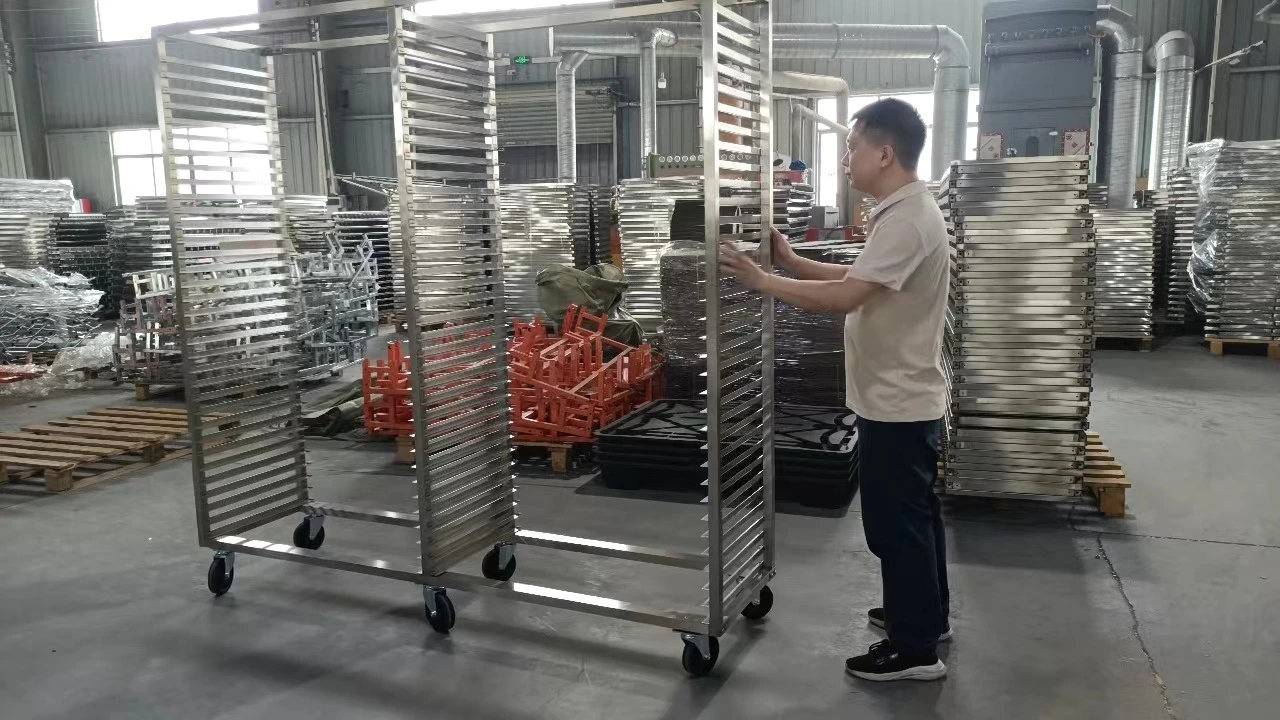 Customized Double Stainless Steel Drying Carts with 68pcs Drying Trays 1