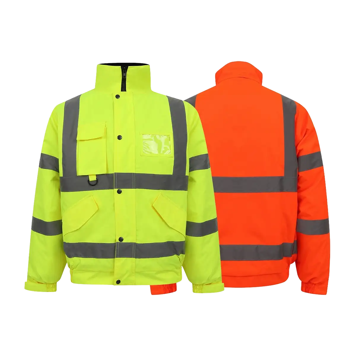 Coletes refletivos de segurança para uniformes de equipes de construção e obras rodoviárias. 1