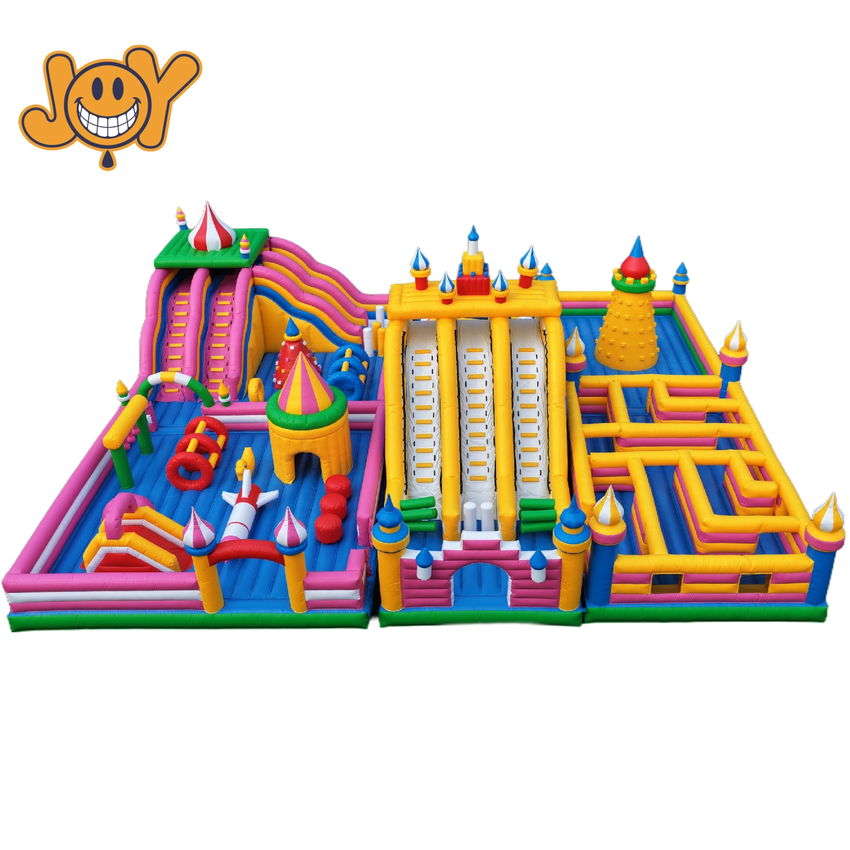 18x16m Gigantyczne, komercyjne, nadmuchiwane miasto zabaw z wieloma atrakcjami 1