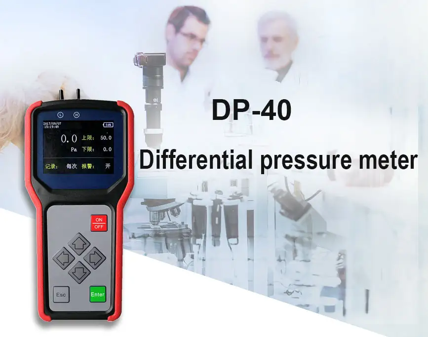 Medidor de pressão diferencial DP-40 1
