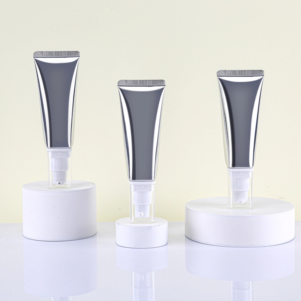 Tubo cosmético ABL de 30 mm de diámetro con cabezal de bomba cuadrado para embalaje de base