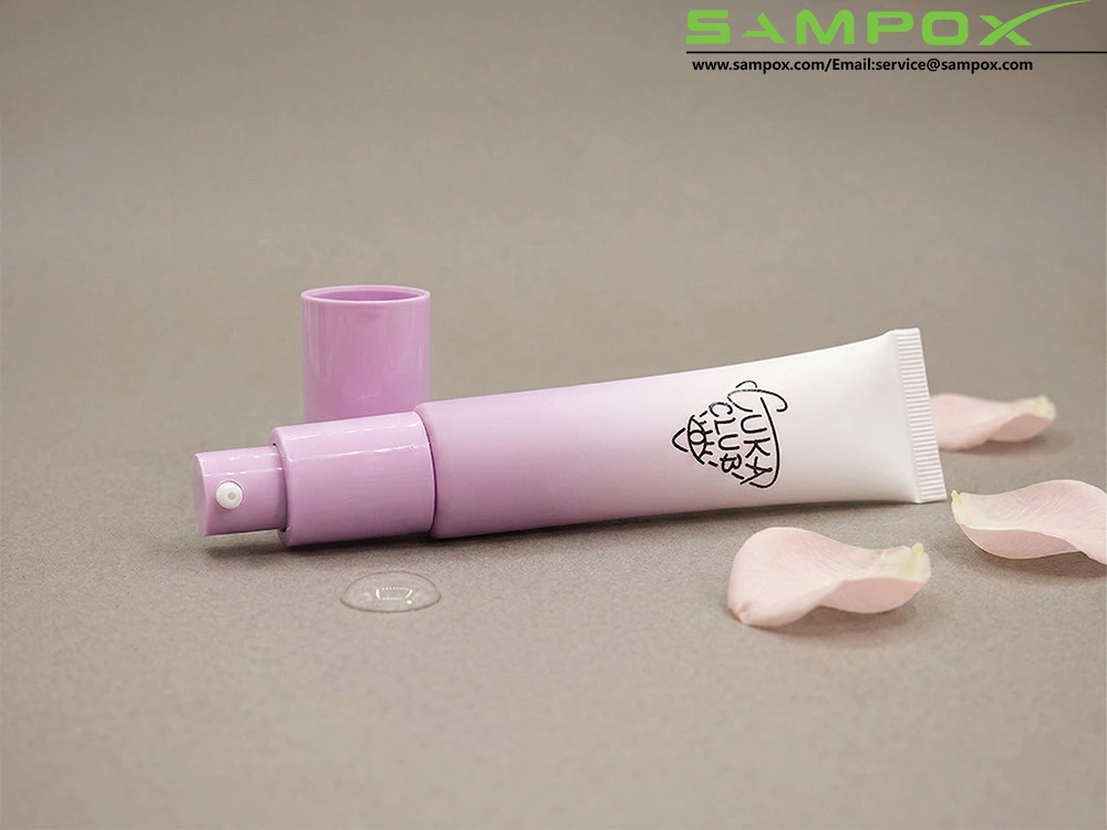 Gradient Purple PE Airless Pump Tube 30g 25mm 1