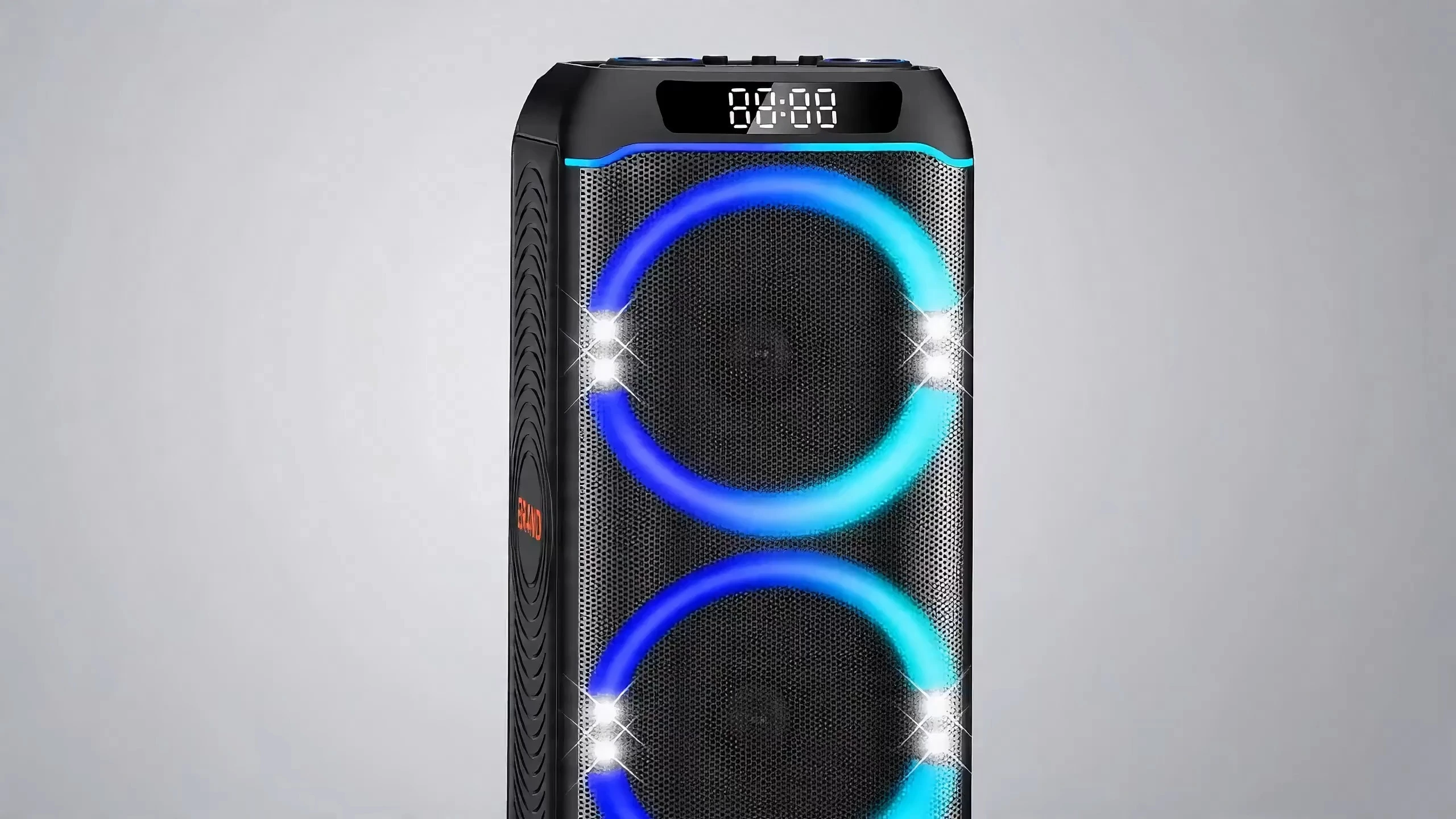 Altavoz Bluetooth portátil de 80 W con dos woofers de 10" y bocina | Deluxe AV AP-G605 1