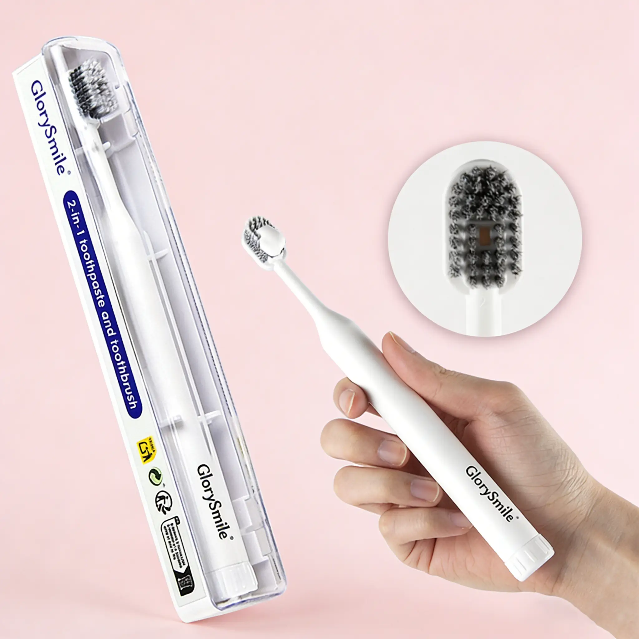2-in-1 electric toothbrush with toothpaste 1