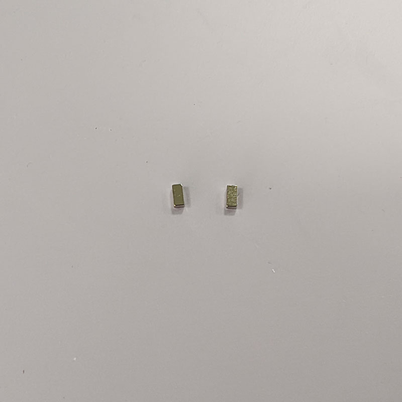 SM-03152045  N42H NiCuNi-Plated Sintered Neodymium Micro Block Magnets 2×1.2×4.5mm High-Temperature Miniature Rare Earth Magnets for Precision Electronics 2