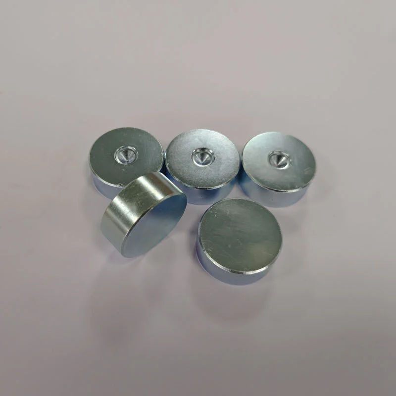 SM-03152046  High-grade Zinc-Plated Neodymium Countersunk Cone Hole Magnets, Sintered NdFeB Round Magnets with Tapered Bore for Secure Mounting 1