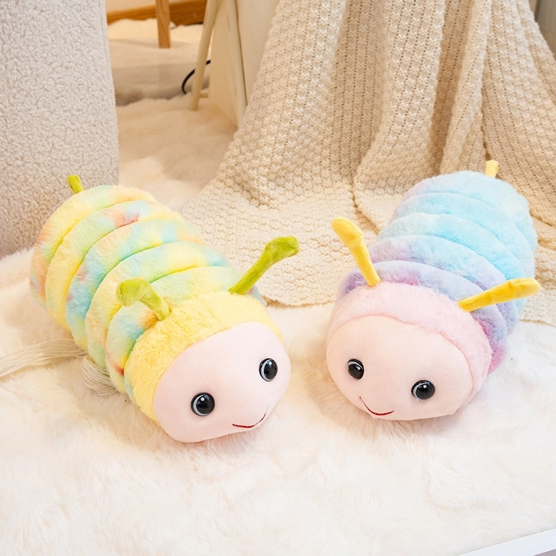 Мягкая плюшевая игрушка-гусеница Yortoob в стиле тай-дай, плюшевый червячок для украшения дома и в качестве подарка. 1