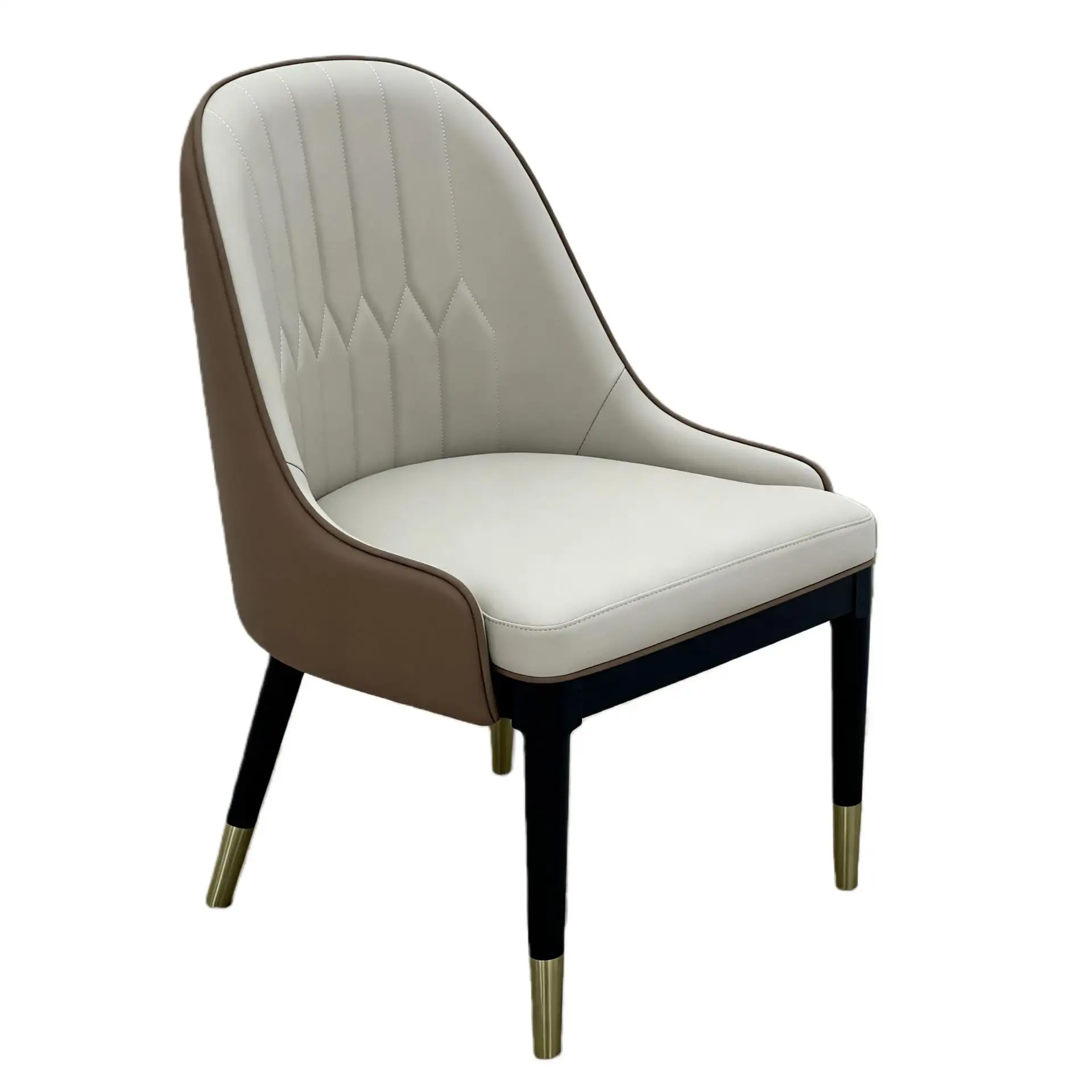 Luxury Faux Leather Dining Chair Ergonomic Backrest Design--KY-316# 1