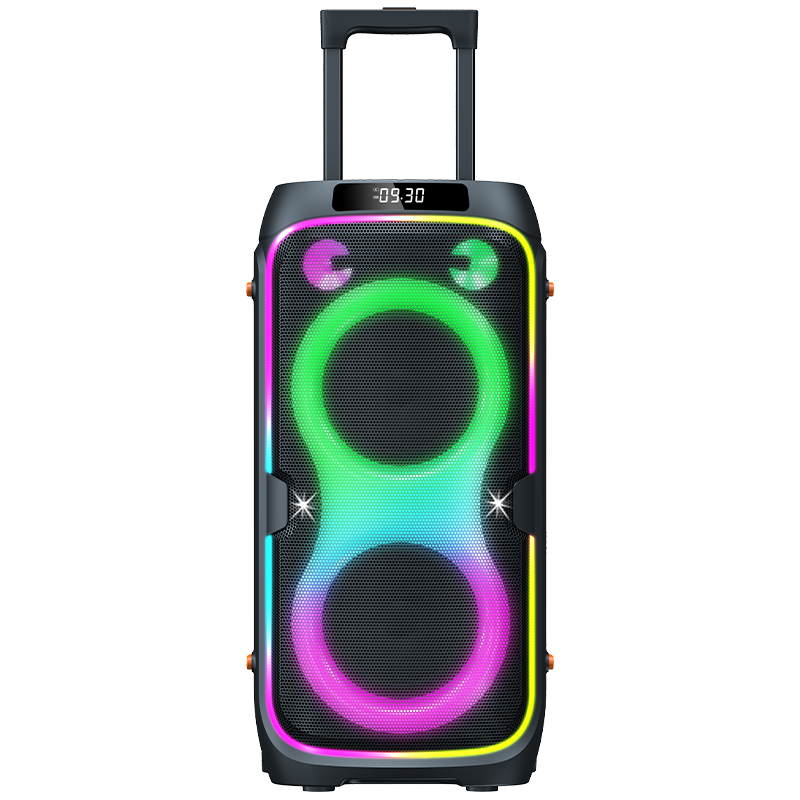 120W トロリー型Bluetoothスピーカー、デュアル6.5インチウーファー
