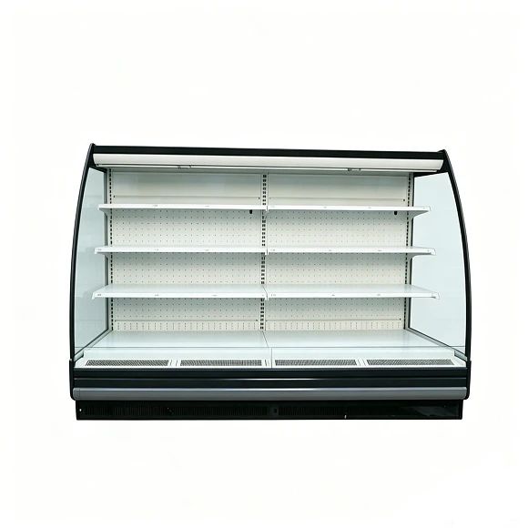 خزانة ستائر هوائية نصف ارتفاع من كايسيد - تصميم مقوس للمتاجر الكبرى ومتاجر البقالة 1