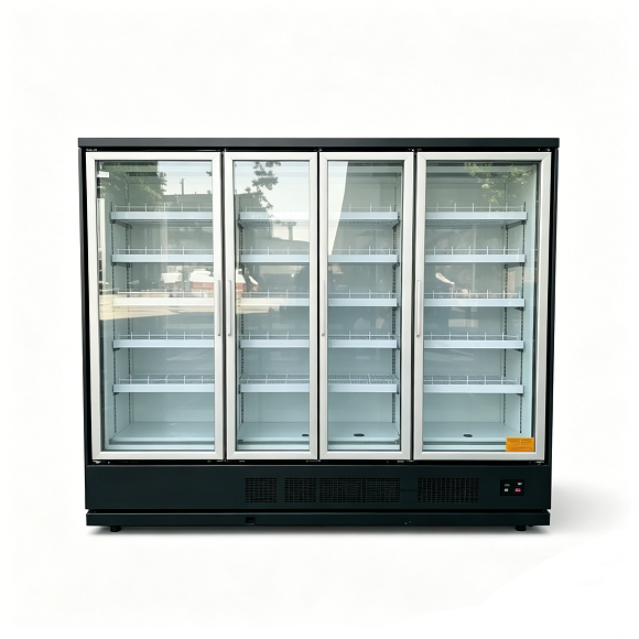 Kaesid 상업용 진열장 냉장고 - 유리문형 다용도 냉장고 겸 냉동고 (2~8°C / -18~-22°C) 4