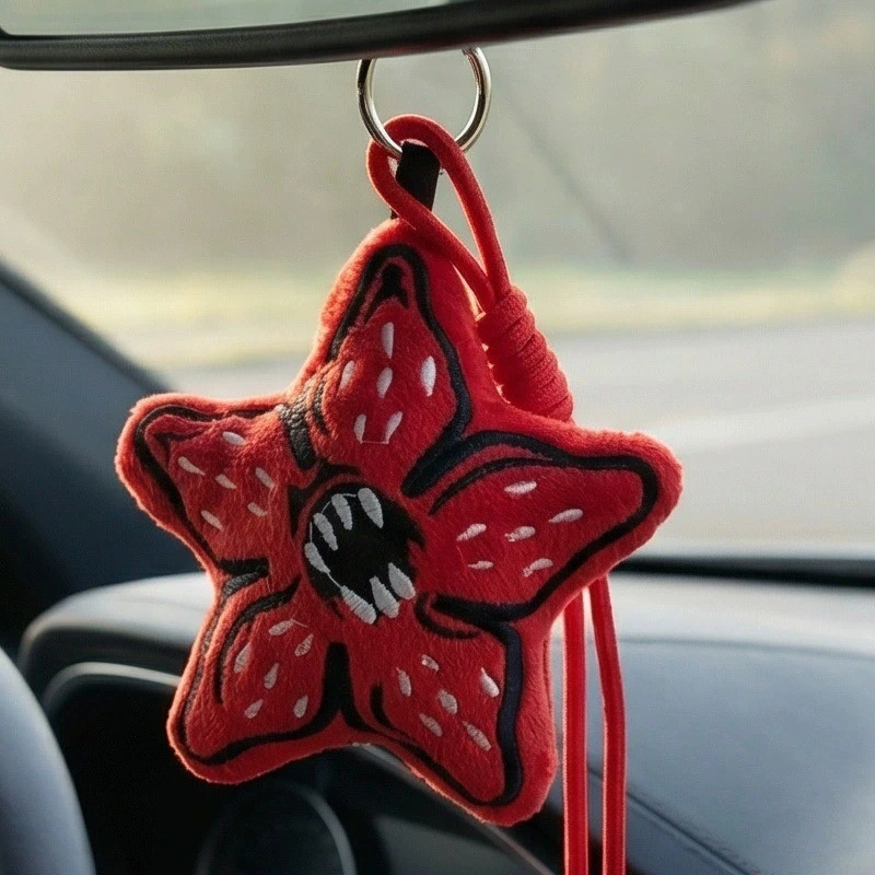 15cm Stranger Things Demogorgon Star Plush Keychain - Official Monster Stuffed Bag Charm 1
