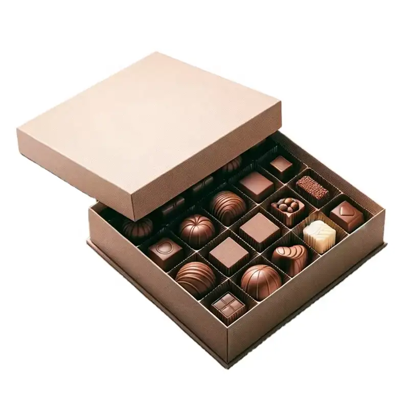 Factory Custom Recyclable Creative Ideas Pattern Chocolates Favor Corrugated Board Small Chocolate Gift Box 1