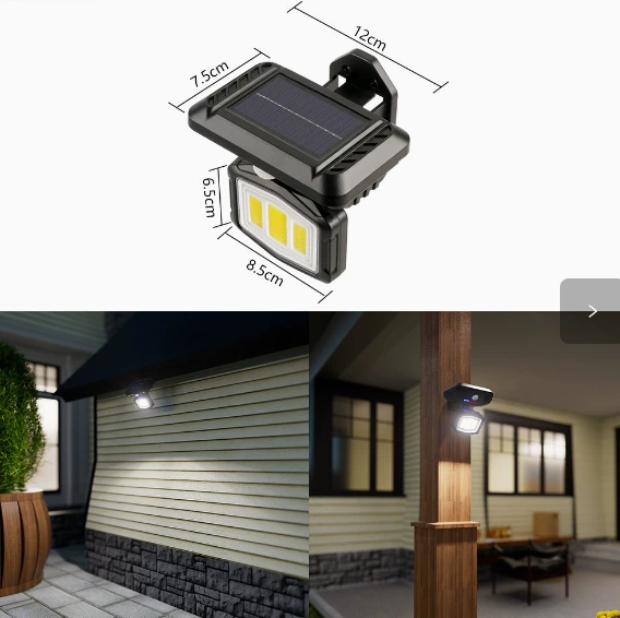 Solar-Powered Outdoor Garden Light: Weatherproof Motion-Sensor Wall Sconce 1