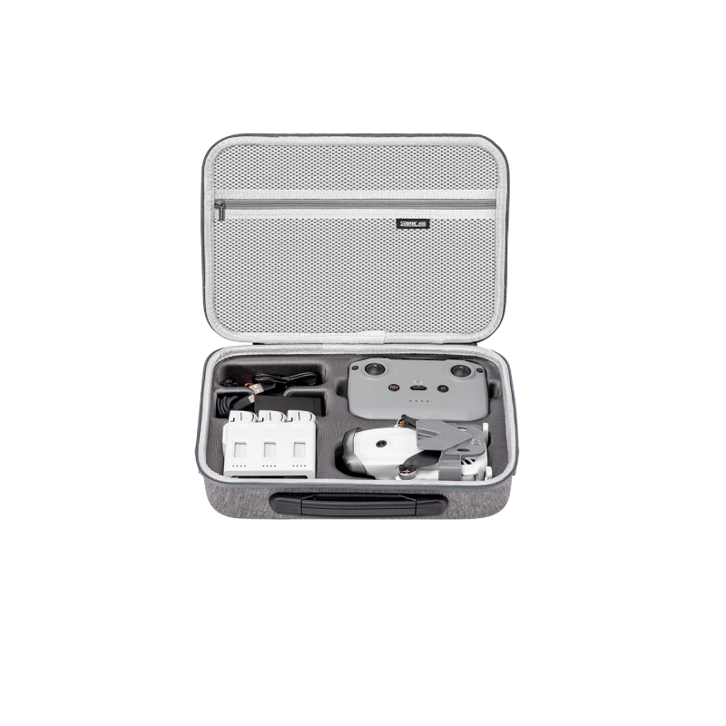 LITO 1 nylon bag open view with precision compartments for drone and controller