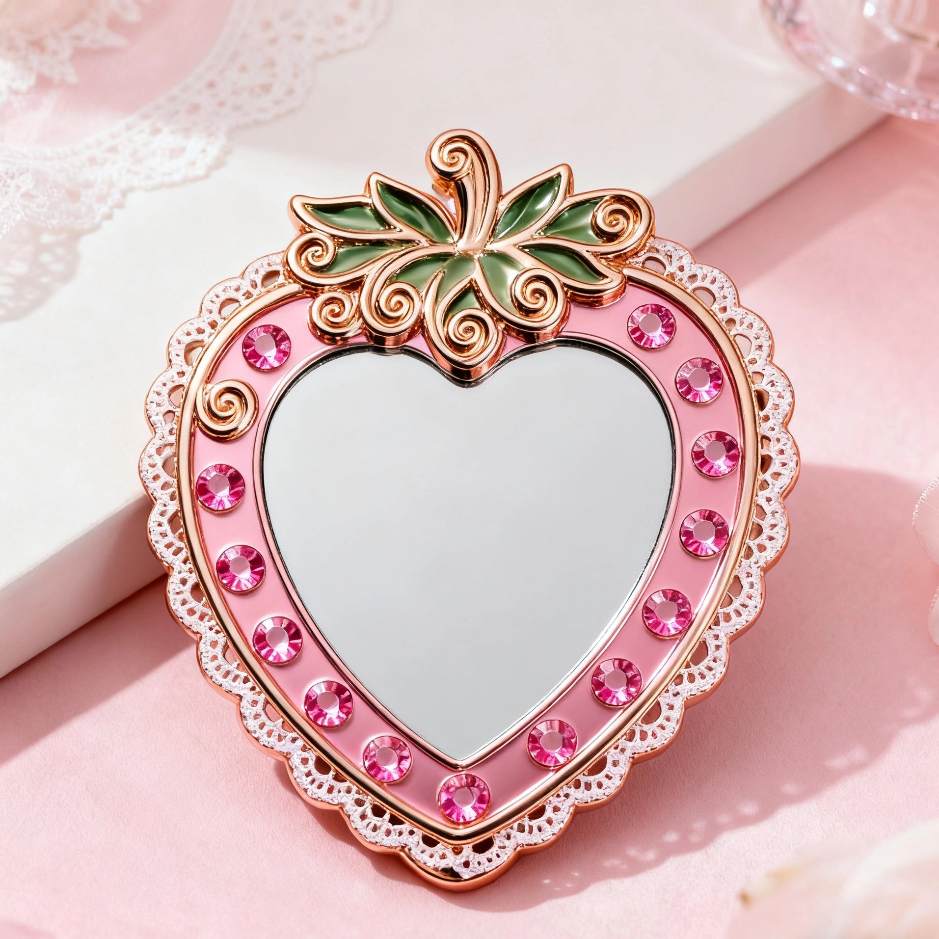 Miroir de poche compact pour soins personnels YINGSHANG 1