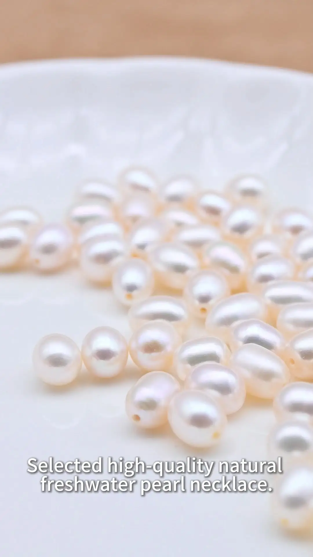 Perlas sueltas de agua dulce con forma de grano de arroz de grado 5A, de 8-9 mm, para la fabricación de joyas. 1