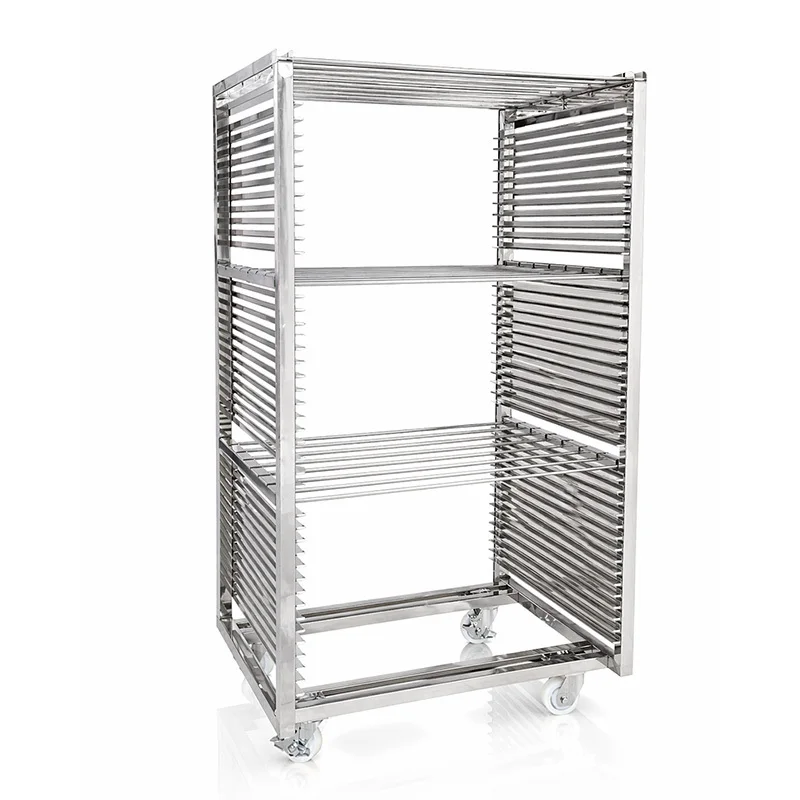 Carro de acero inoxidable para secado de carne | Bandeja y soporte para colgar de doble uso HJ-10080BJ 1