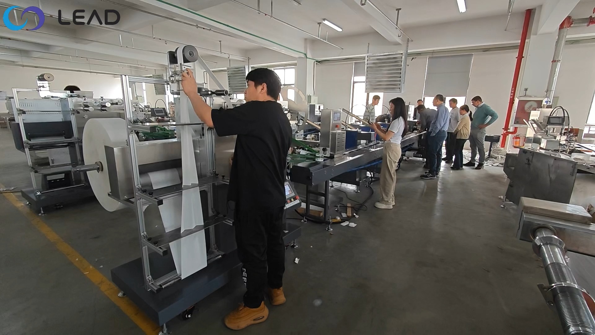 Automatic Cutlery Packing Machine Inspection – Belgian Client Visit to Our Factory