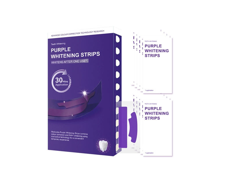 Purple Gentle Stain Removal and Whitening Teeth Strips 1
