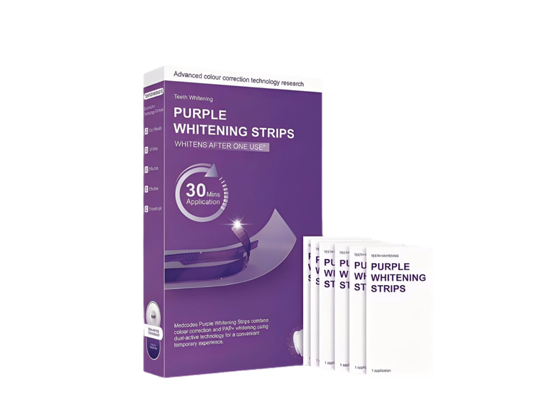 Purple Gentle Stain Removal and Whitening Teeth Strips 2