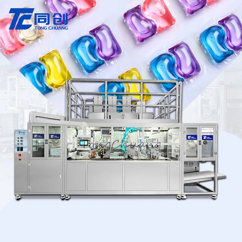 TC-P660 다기능 고속 평판형 세탁 세제 캡슐 포장기 1
